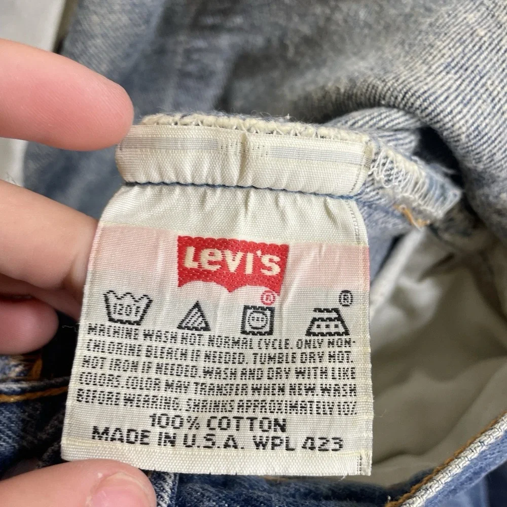 Vtg Levis 501xx Jeans Mens 34x36 (fit 32x33) Made in USA 501-0000 Whisker Fade
